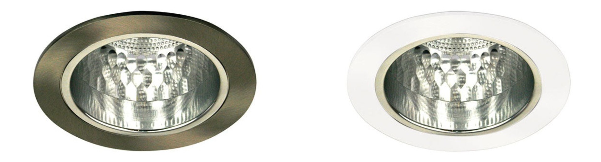 Lighting Factory 240V E27 Open Face Downlight Round