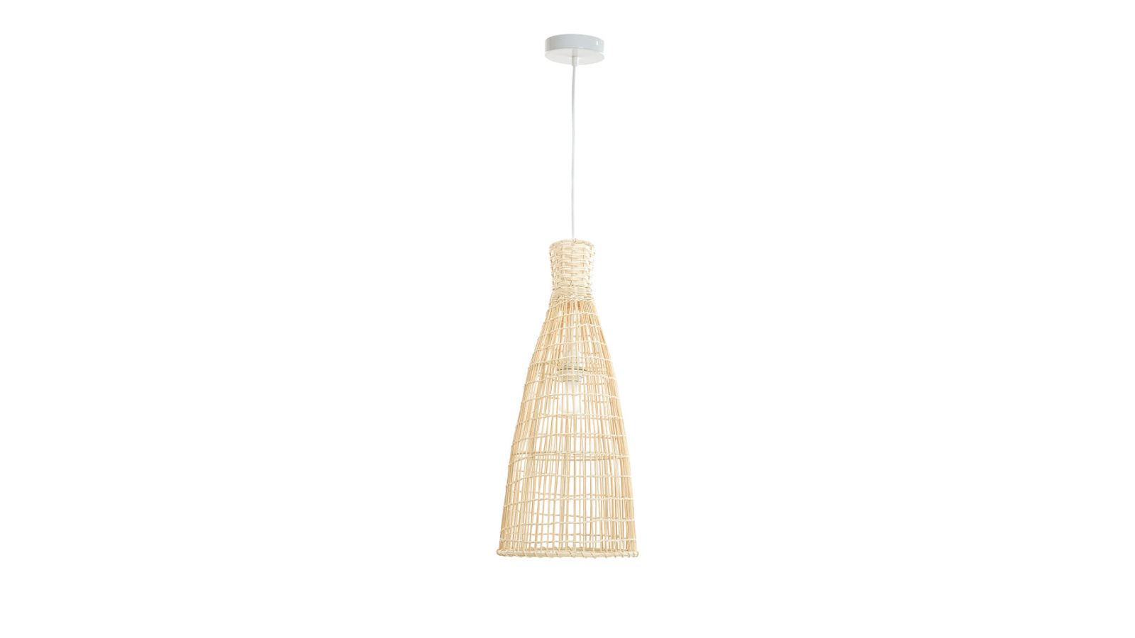 Luminea Liles Natural Rattan Hanging Pendant Light - Small 