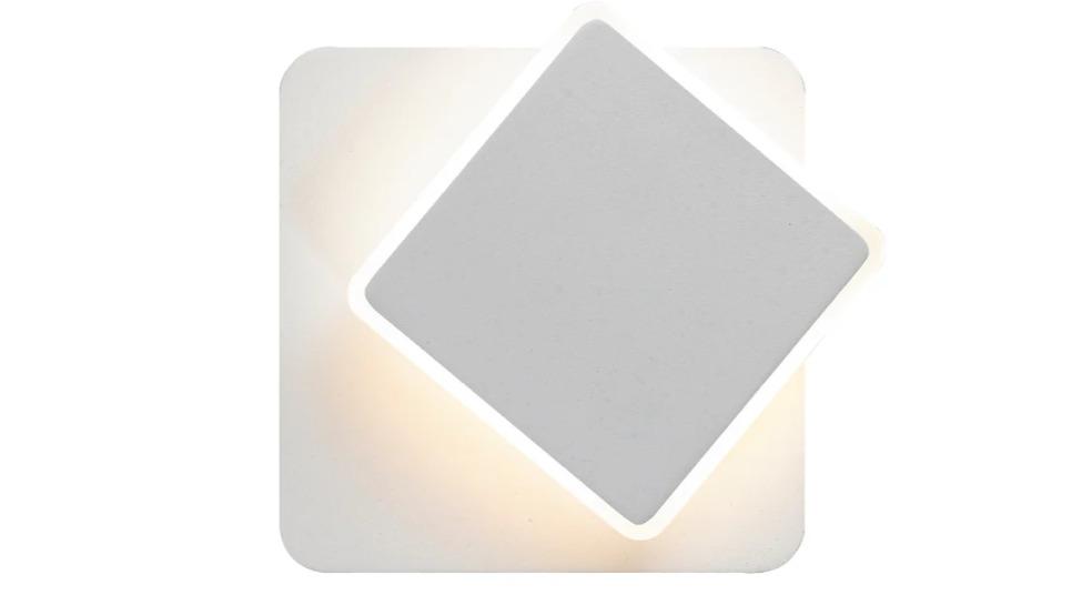 Interior Tri-CCT Dimmable Surface Mounted White Square Rotatable Wall Light
