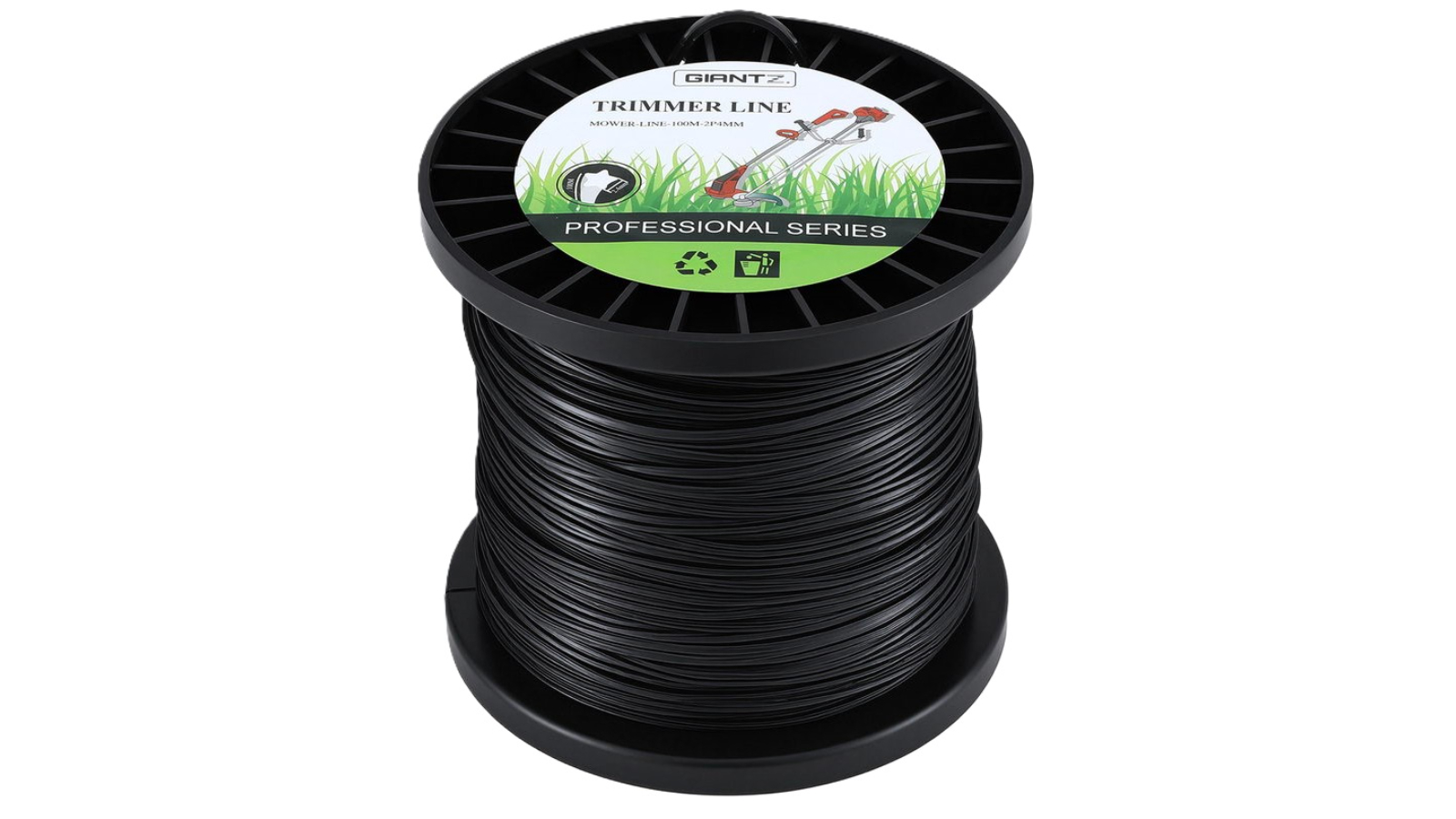 Giantz 0.24cm Black Star Nylon Trimmer Line Cord