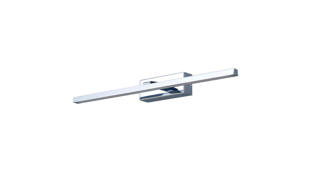 Lineal Linear Chrome Frosted Diffuser Tri-CCT Dimmable Interior Wall Light - 53cm