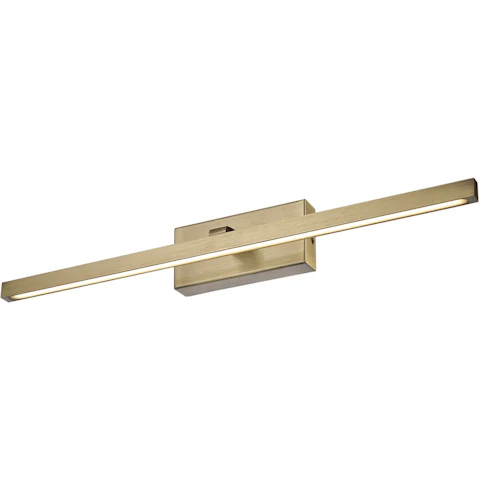 CLA Lighting Antique Brass Lineal Interior Linear Vanity LED Wall Light - 6.95cm