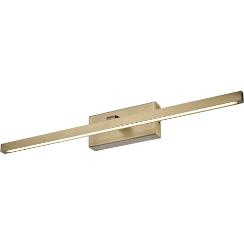 CLA Lighting Antique Brass Lineal Interior Linear Vanity LED Wall Light