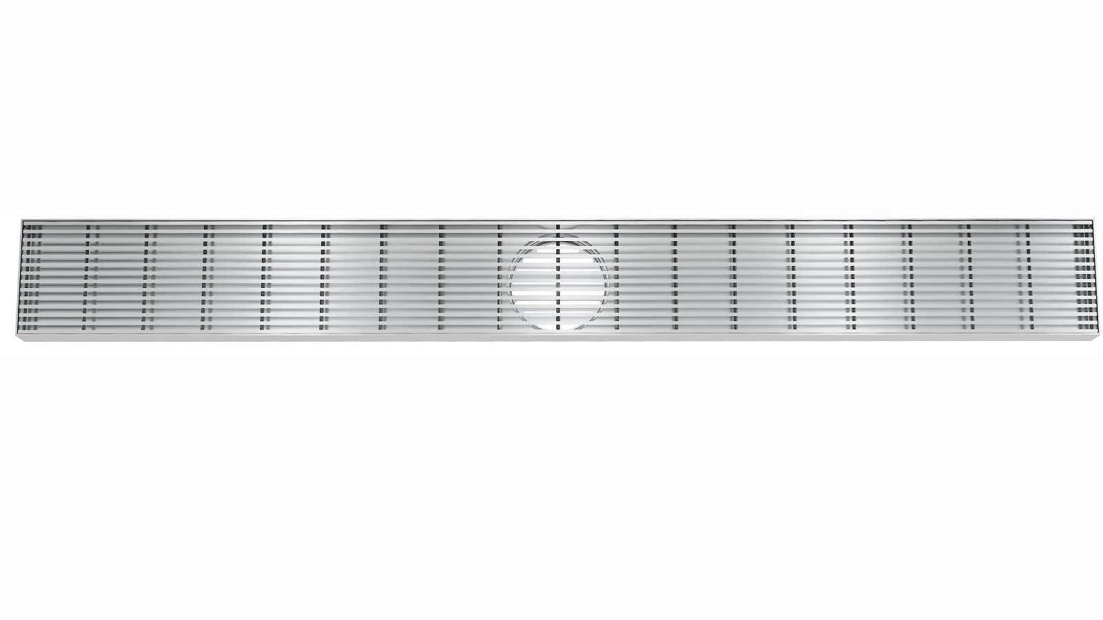 Linsol EzyFlow 900 Linear Heelguard Channel Grate - Brushed Stainless