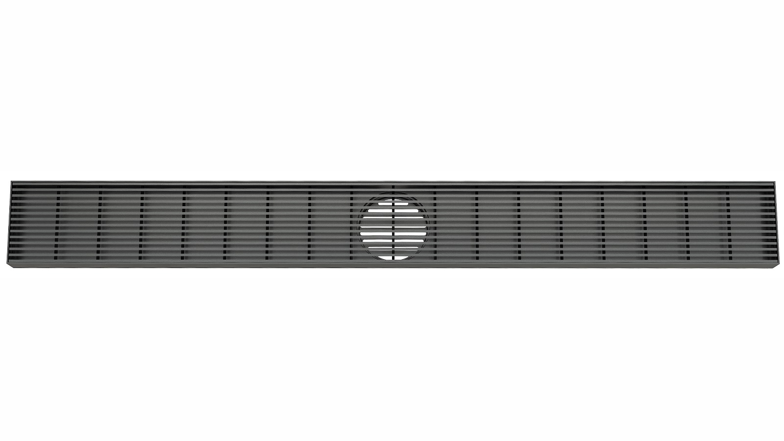 Linsol EzyFlow 900 Linear Heelguard Channel Grate - Matte Black