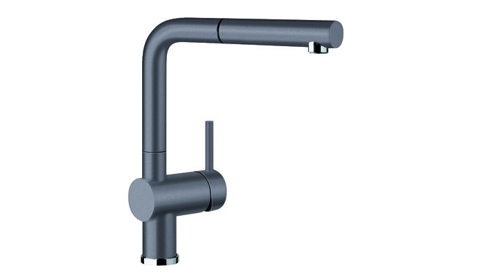 Blanco Linus Silgranit Pull-Out Kitchen Mixer - Rock Grey