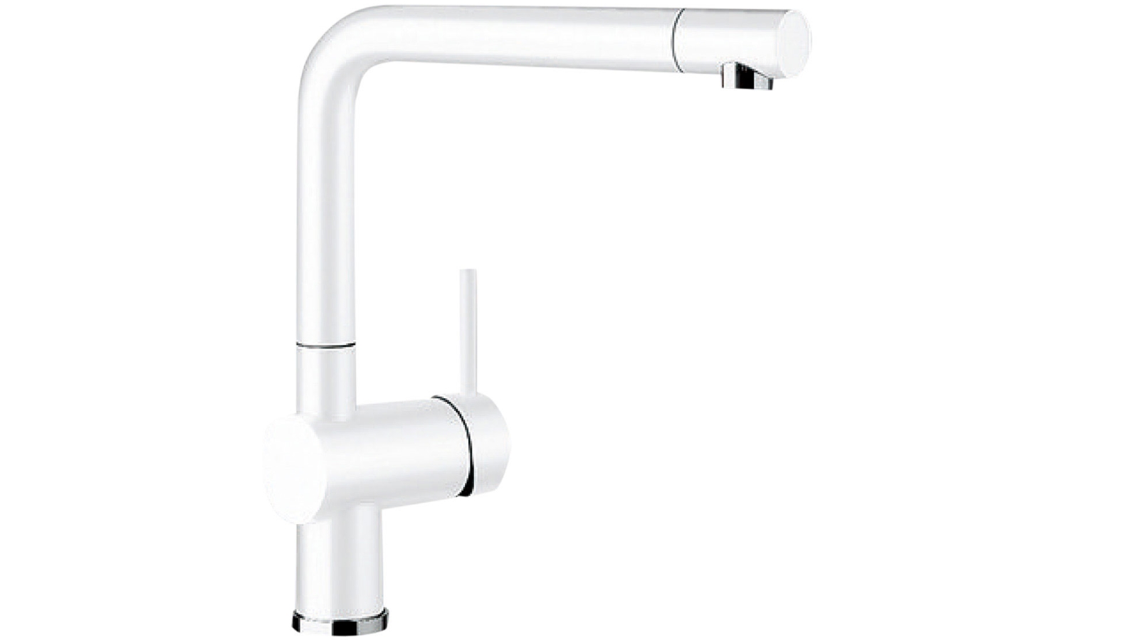 Blanco Linuss Single Lever Mixer with Pull-Out Spray Arm - White