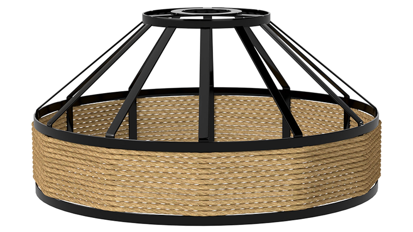 Emitto Vintage Hemp Rope Ceiling Pendant Light Shade Cover