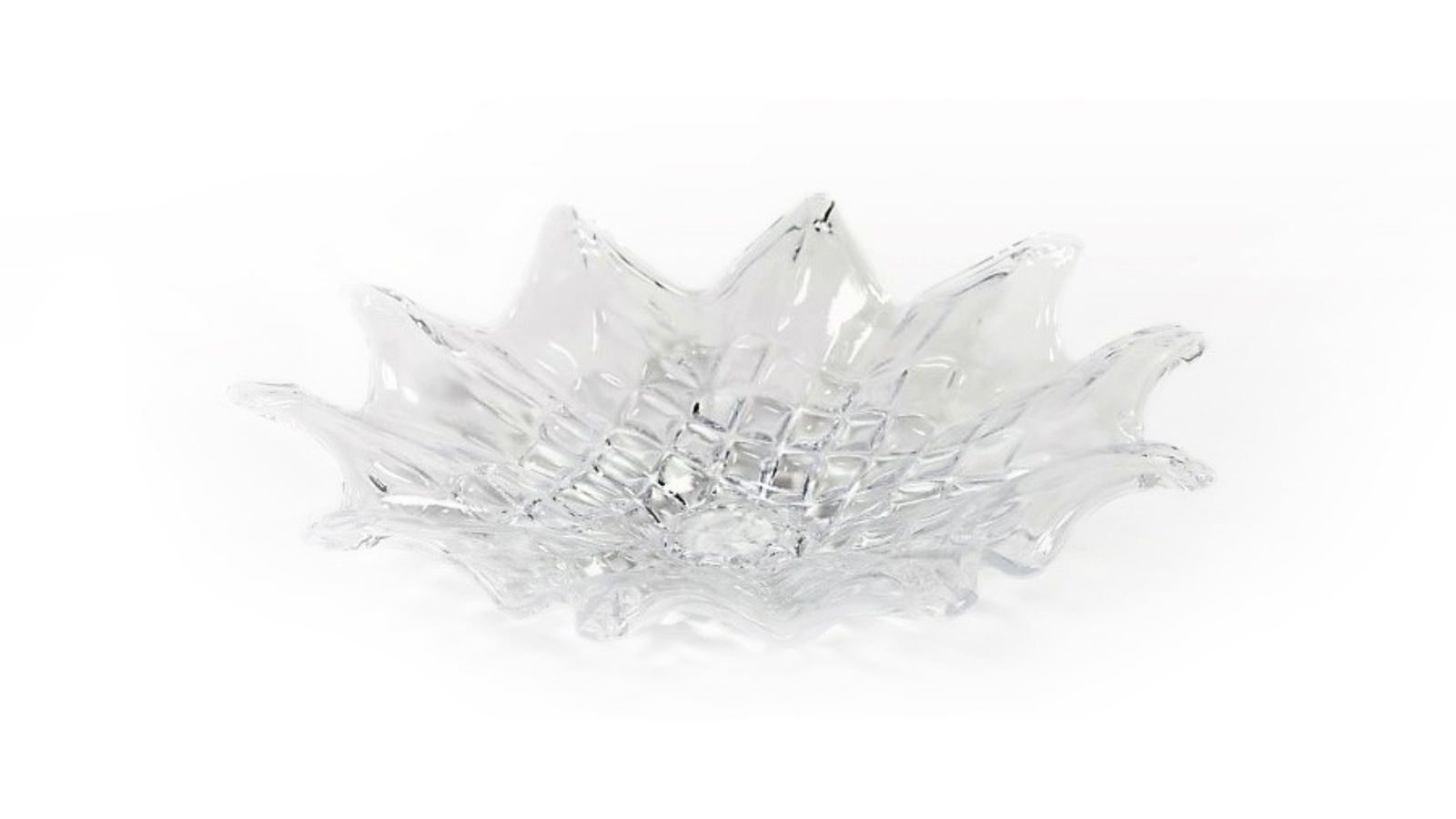 SSH Collection 44cm Lisa Wide Glass Bowl - Clear
