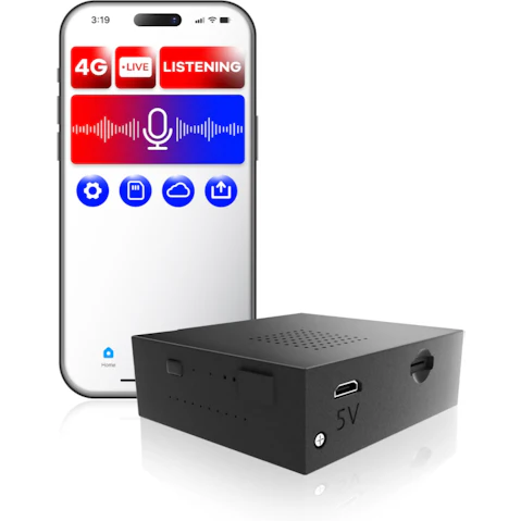 Vimel 4G Hidden GSM Listening Device with Voice Recorder and Phone Access