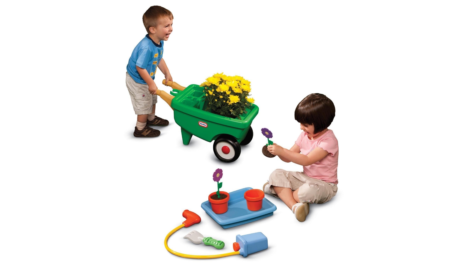 Little Tikes Wheelbarrow and Garden Cart 2 in 1 Playset Bj620102mp