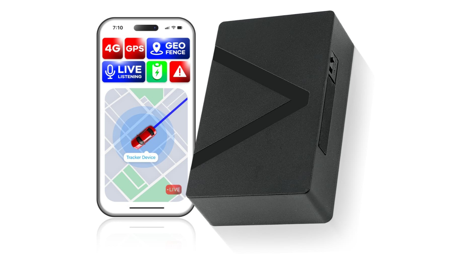 Vimel Anti-Theft Real Live GPS Tracker with Live Voice GSM Listening  