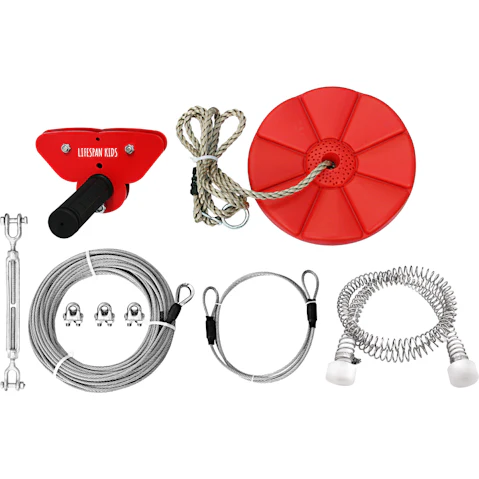 Lifespan Kids Woomera Flying Fox Kit with Monkey Swing