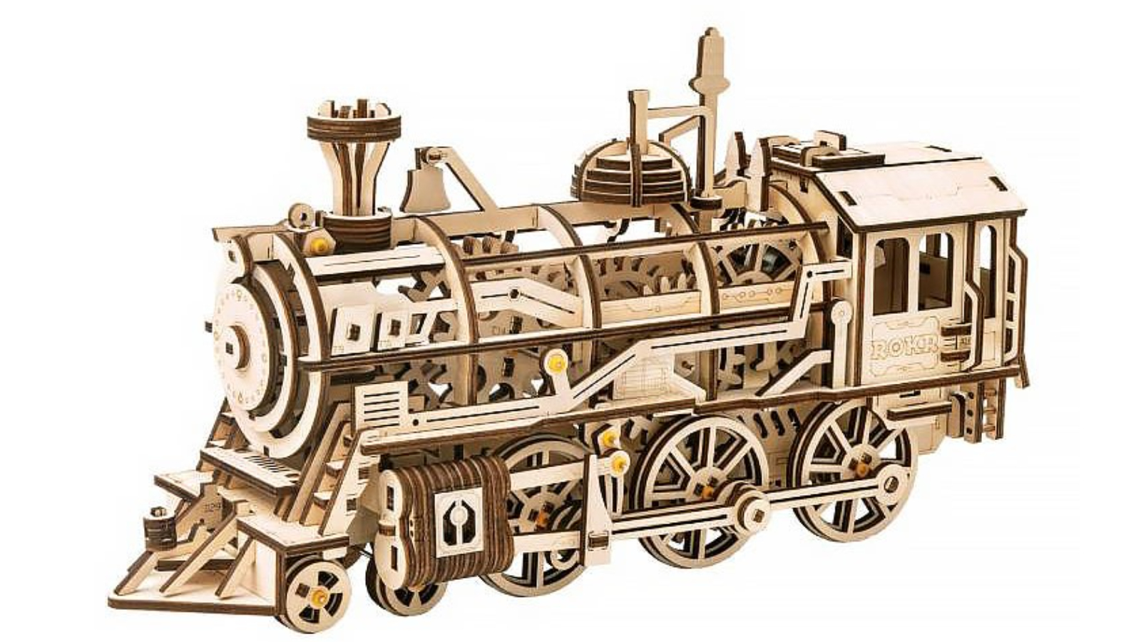 ROBOTIME Puzzle 3D en Bois Locomotive à Vapeur Maquette en Bois a