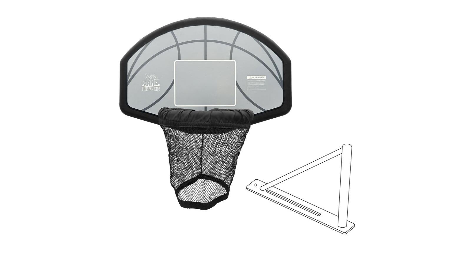 Lifespan Kids Swish Basketball Ring with BR2 Bracket Timber Swing