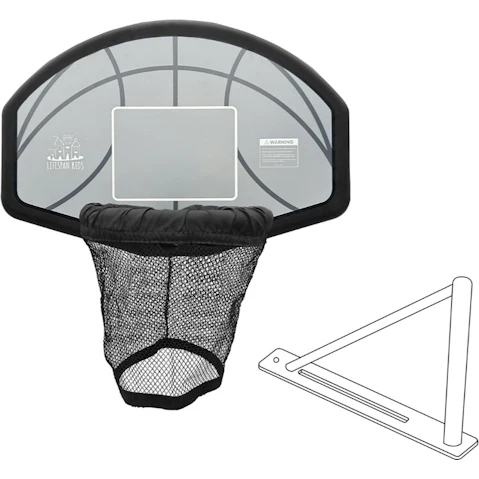 Lifespan Kids Swish Basketball Ring with BR2 Bracket Timber Swing