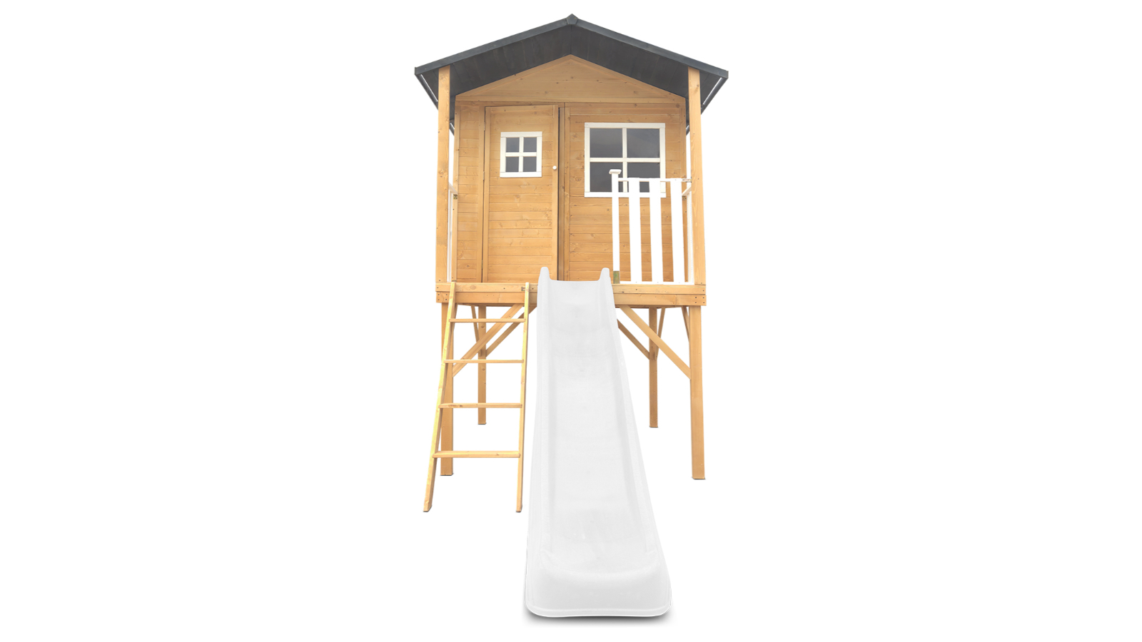 Lifespan Kids Burleigh Cubby House with 2.2metre White Slide