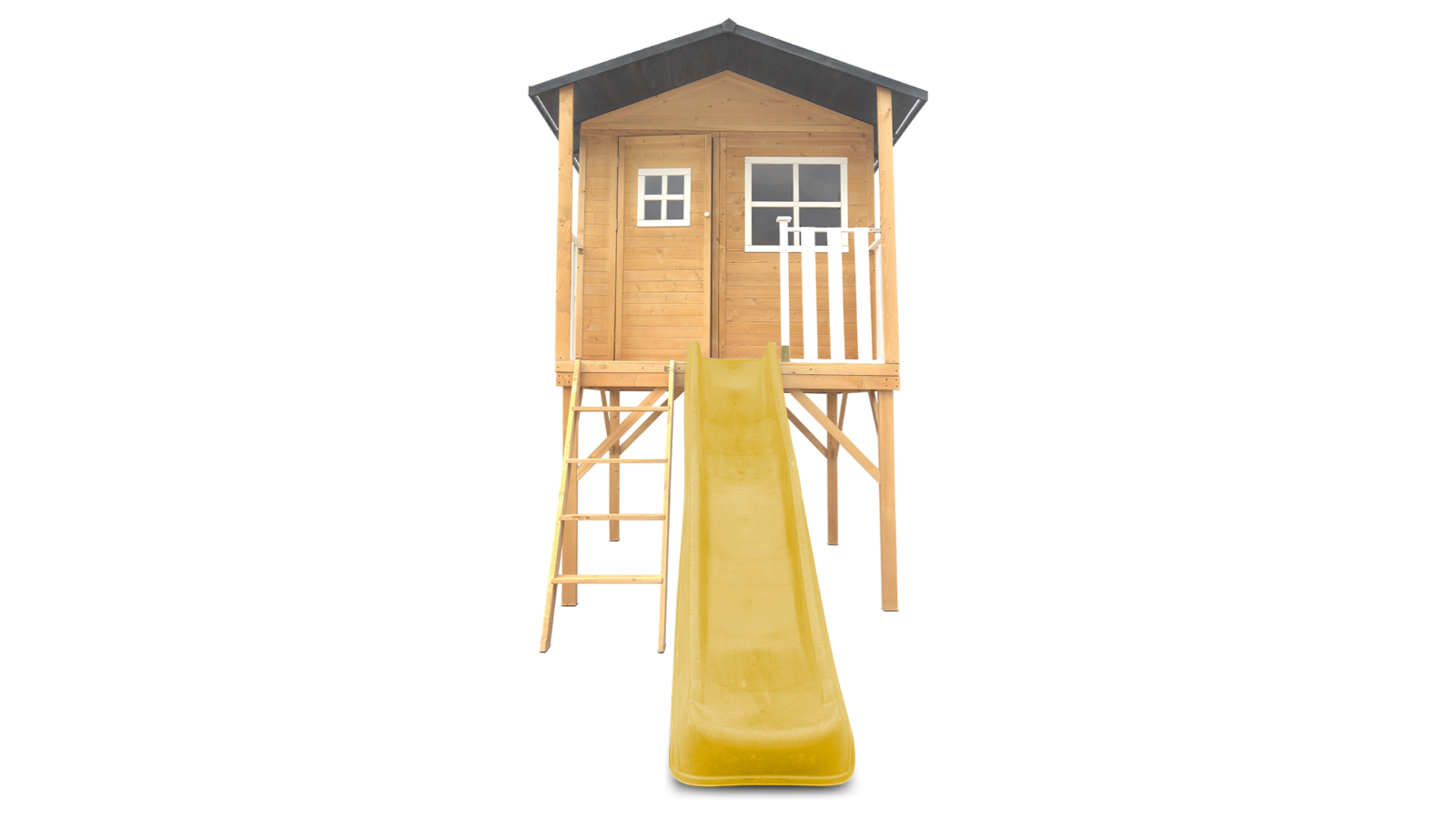Lifespan Kids Burleigh Cubby House with 2.2metre Yellow Slide