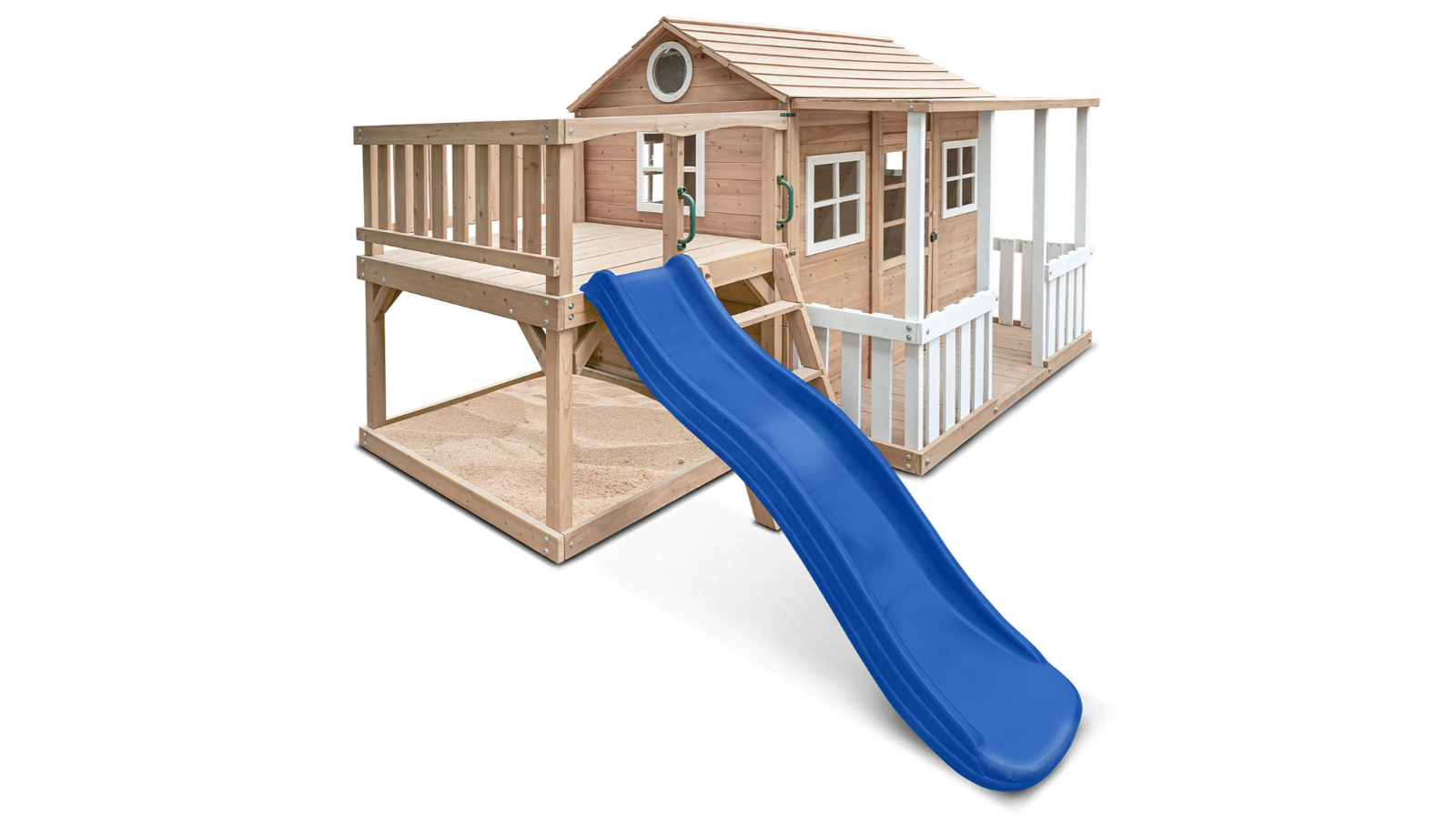 Lifespan Kids 1.8metre Finley Cubby House with Slide - Blue