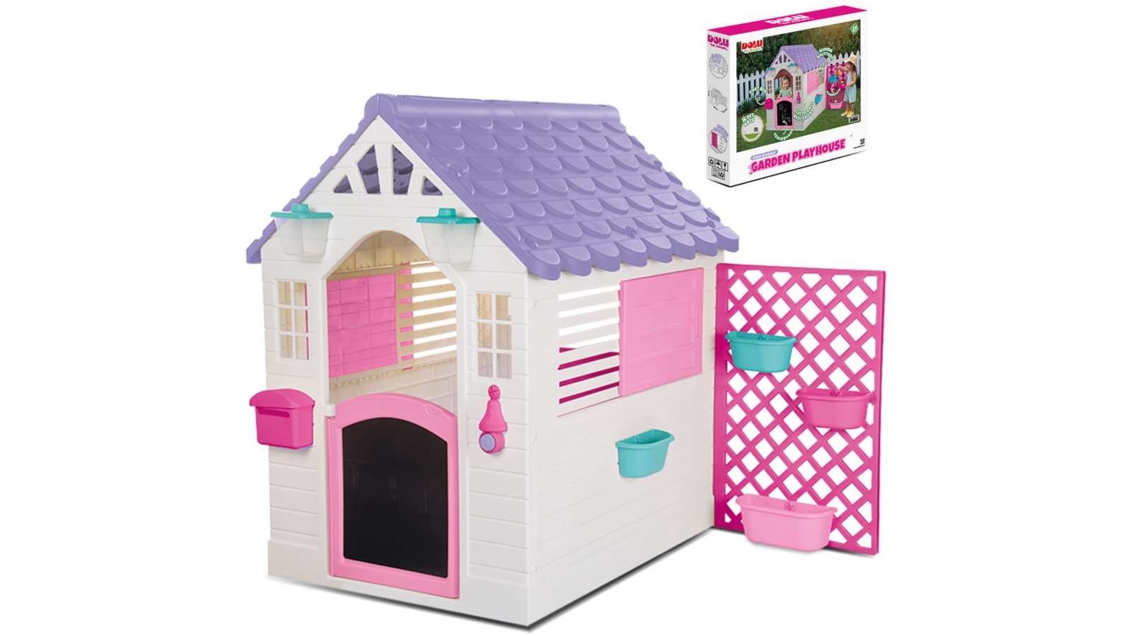 Lifespan Kids Garden Playhouse with Pink Fence