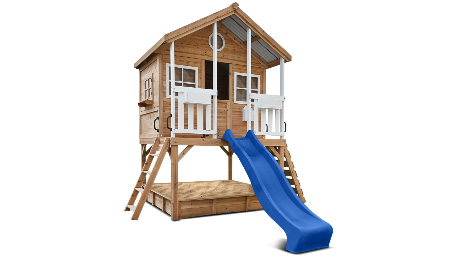 Lifespan Kids 2.2metre Winchester Cubby House with Slide - Blue