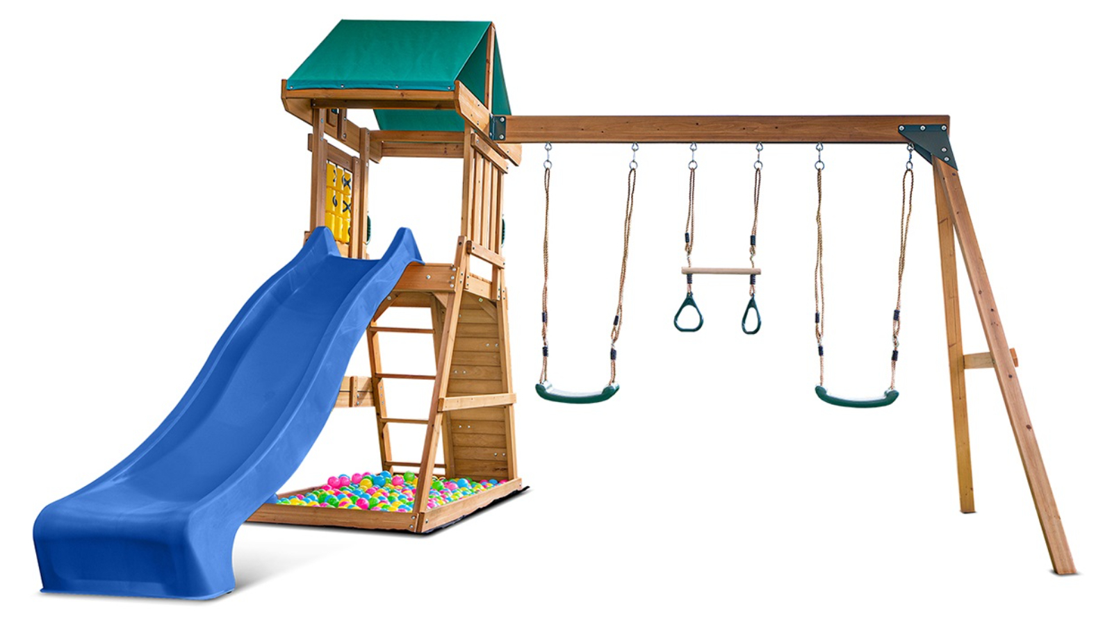 Lifespan Kids 2.2metre Birmingham Swing Set and Play Centre with Slide - Blue