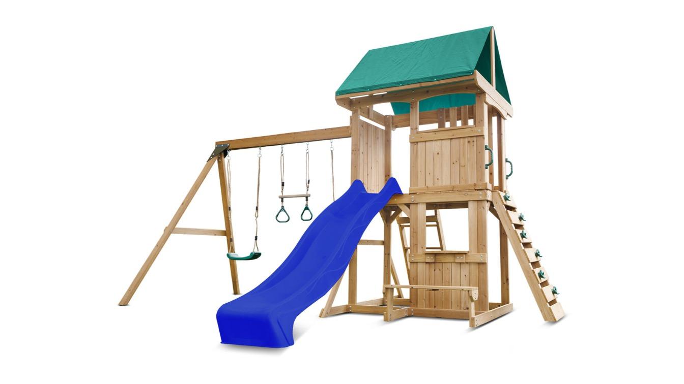 Lifespan Kids Carindale Play Centre Set with Blue Slide - 2.2metre