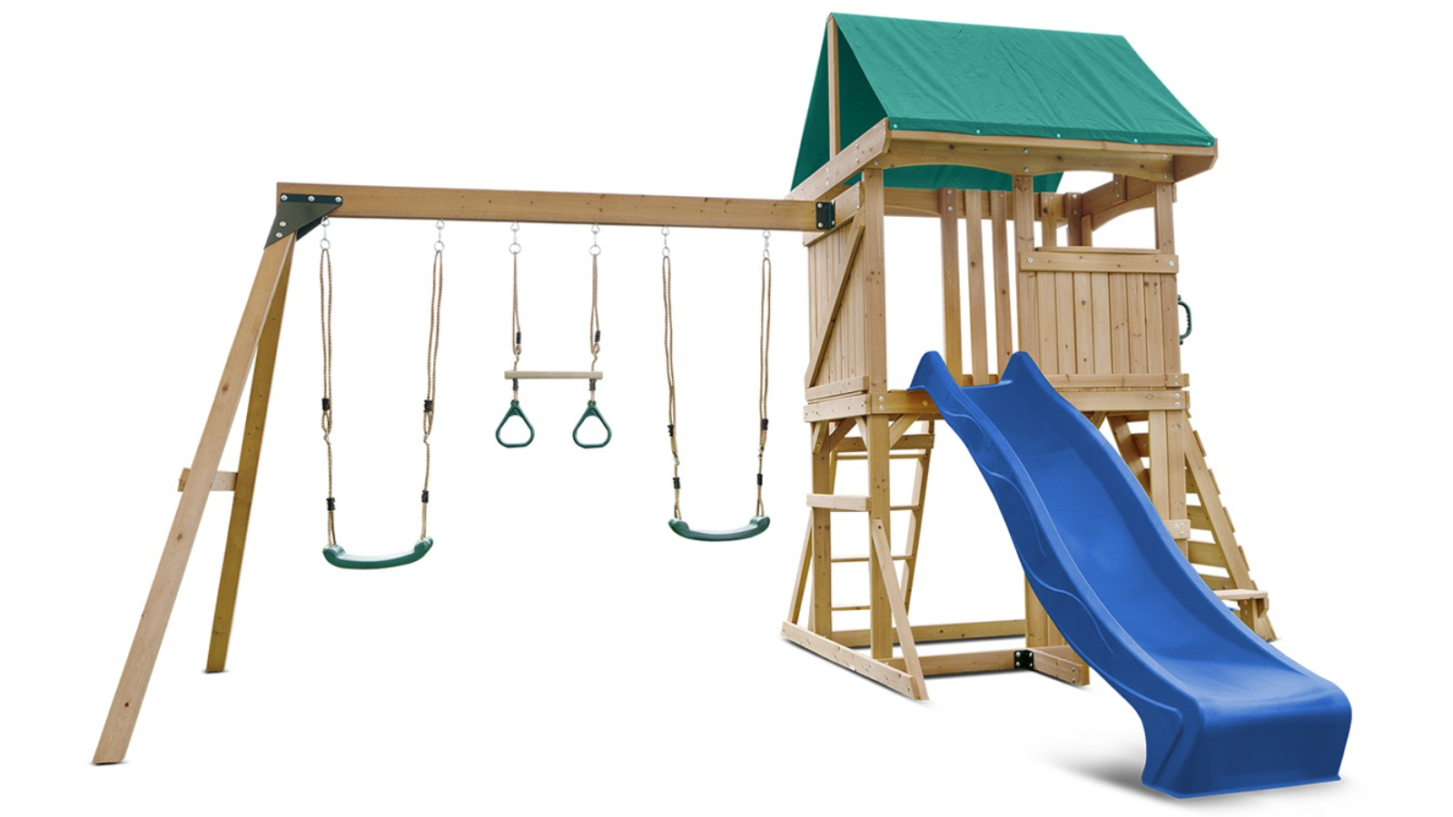 Lifespan Kids 2.2metre Carindale Swing Set and Play Centre with Slide - Blue