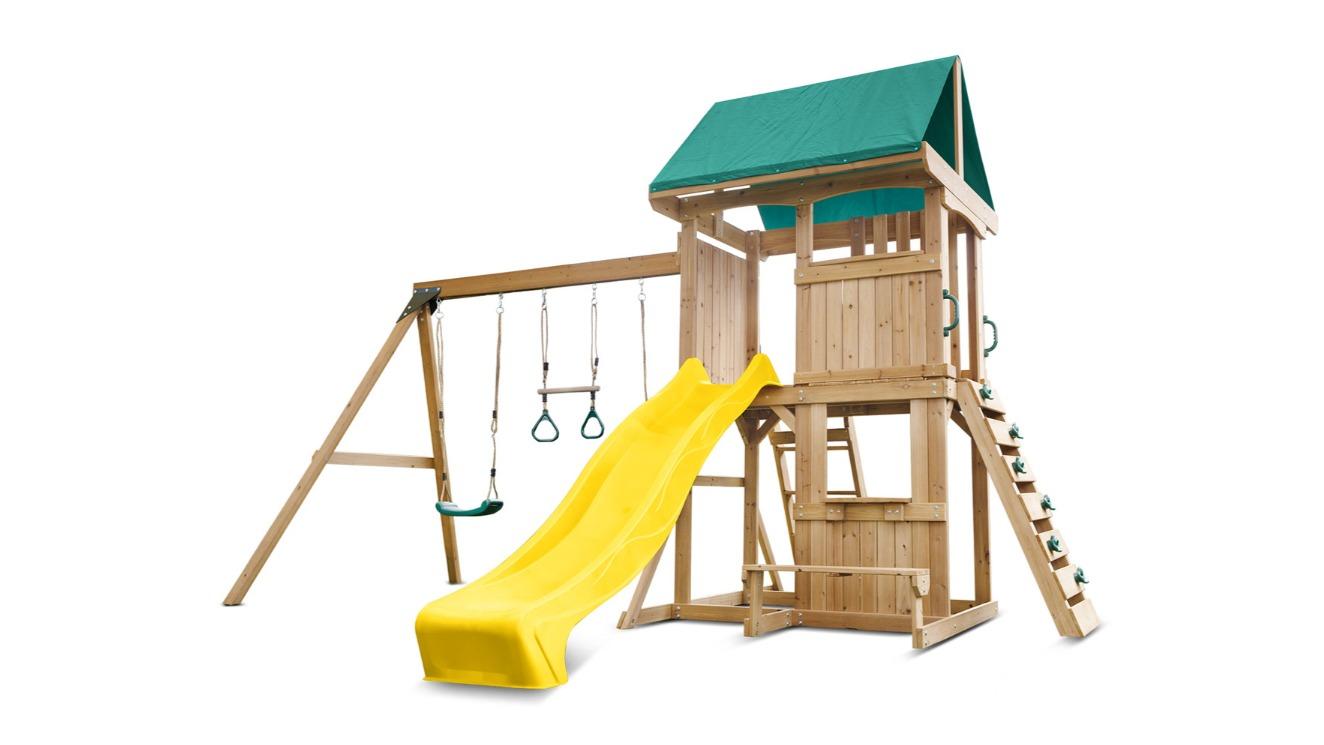 Lifespan Kids Carindale Play Centre Set with Yellow Slide - 2.2metre