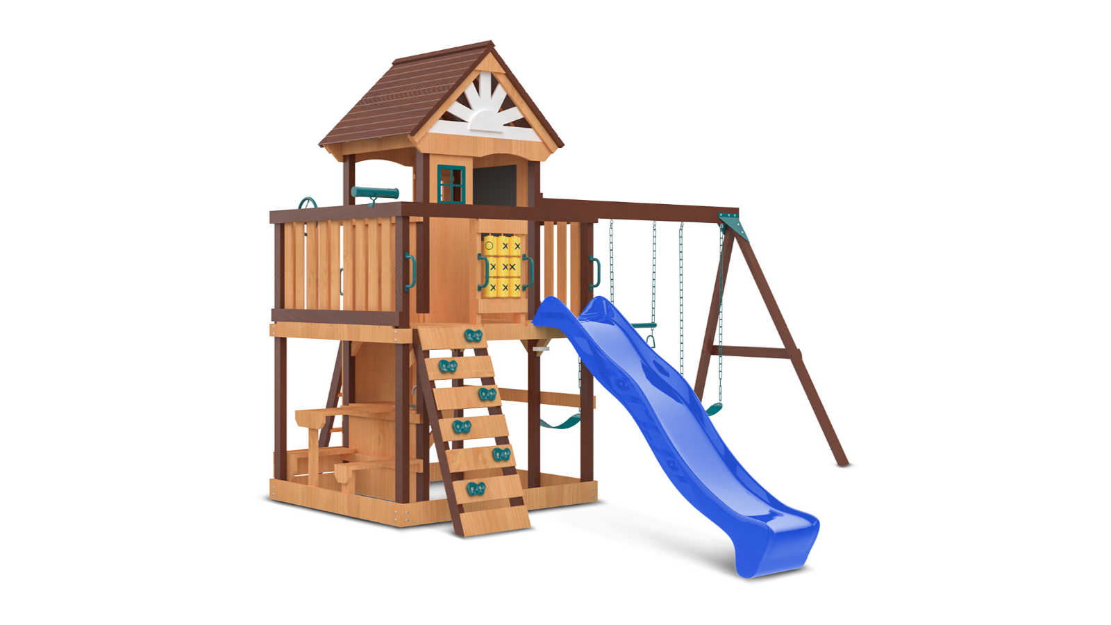 Lifespan Kids Coventry Play Centre Set with Blue Slide - 2.2metre
