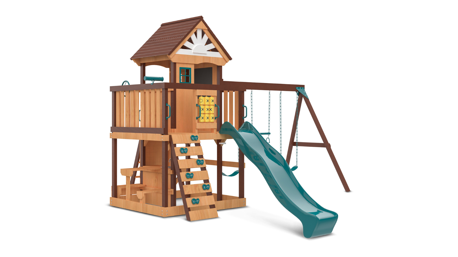 Lifespan Kids Coventry Play Centre Set with Green Slide - 2.2metre