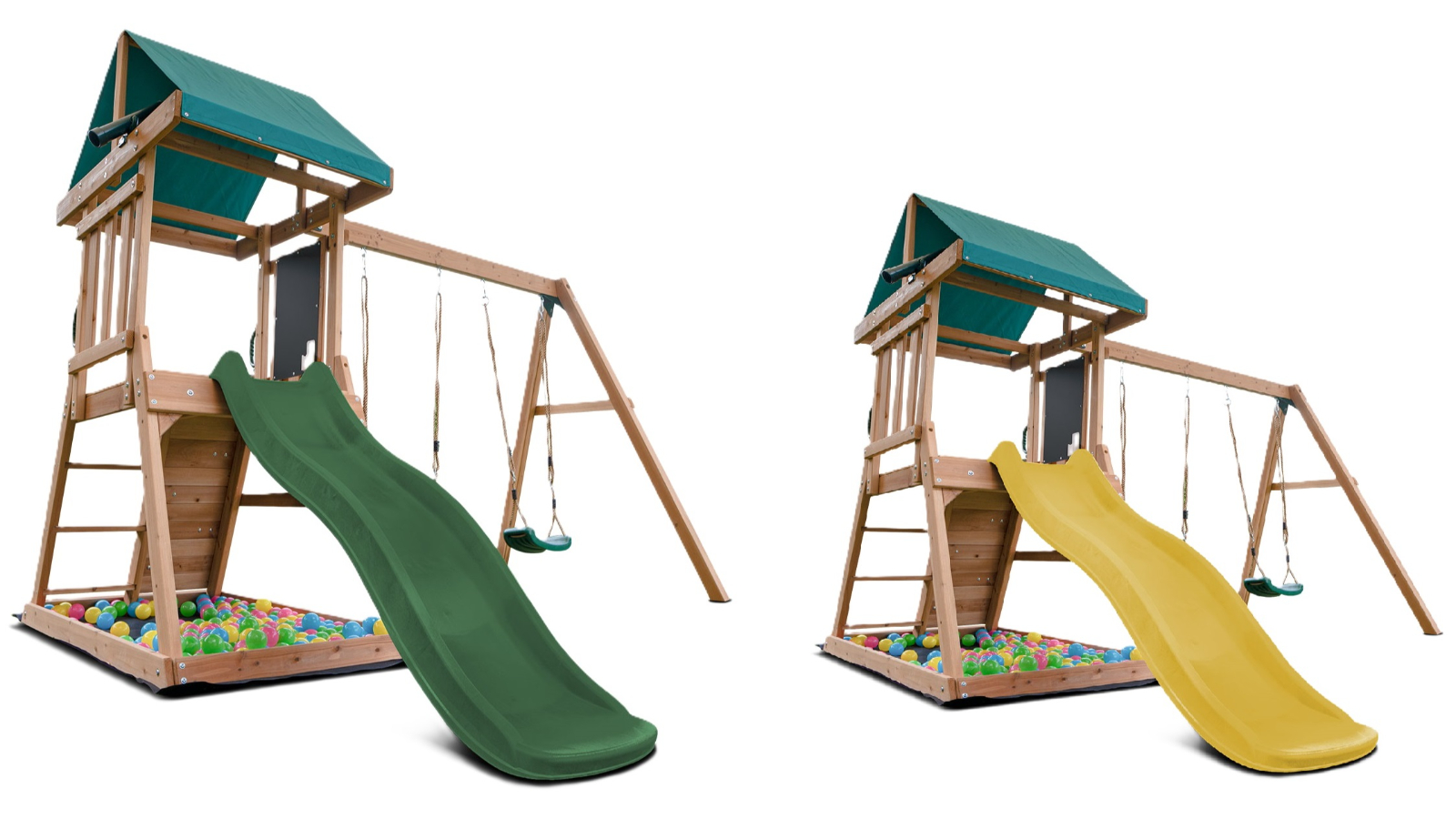 Lifespan Kids 1.8metre Greenvale Swing Set amd Play Centre with Slide