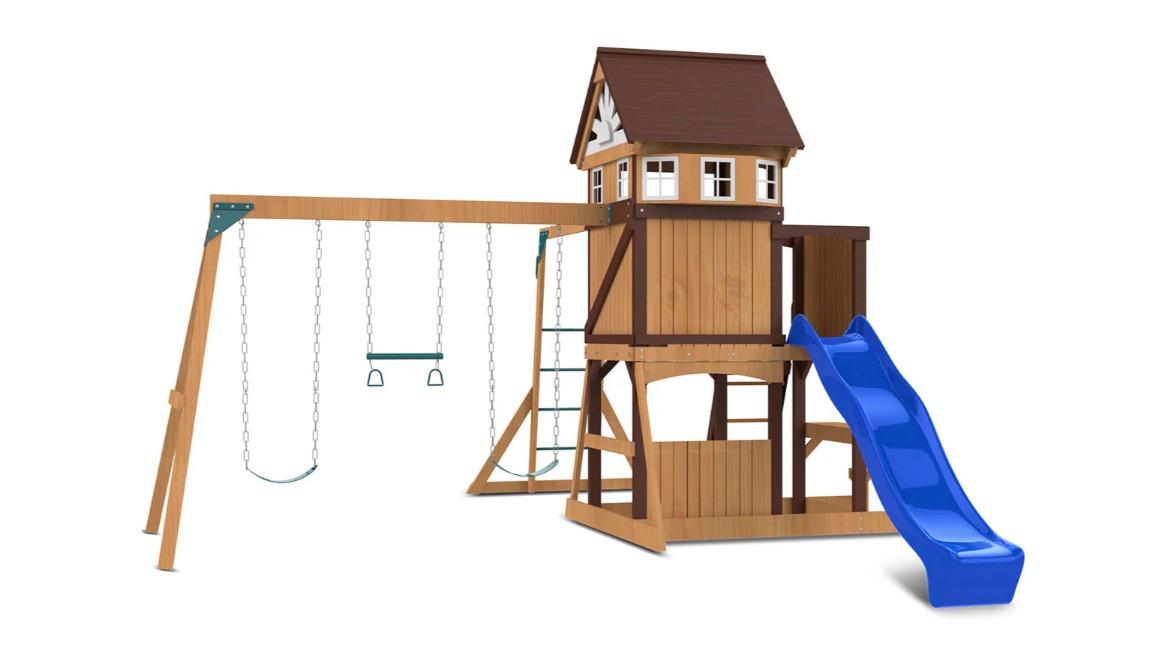 Lifespan Kids Meer Brook Play Centre Set with 2.2metre Slide - Blue