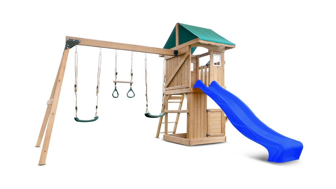 Lifespan Kids Montrose Play Centre Set with 2.2metre Slide - Blue