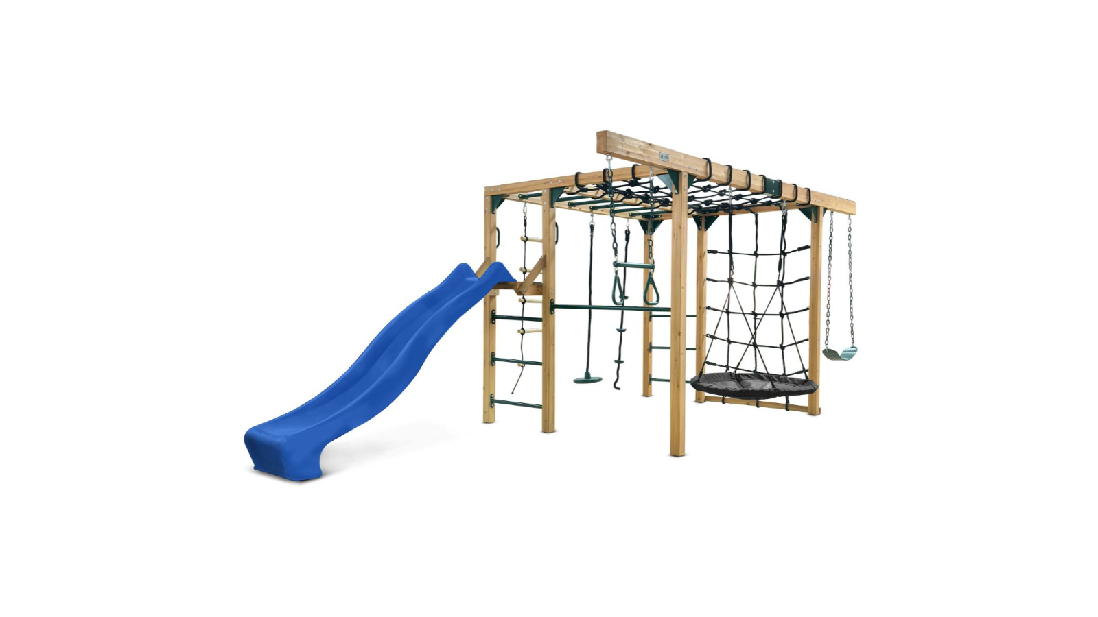 Lifespan Kids 2.2metre Orangutan Monkey Bars Jungle Climbing Frame with Slide - Blue