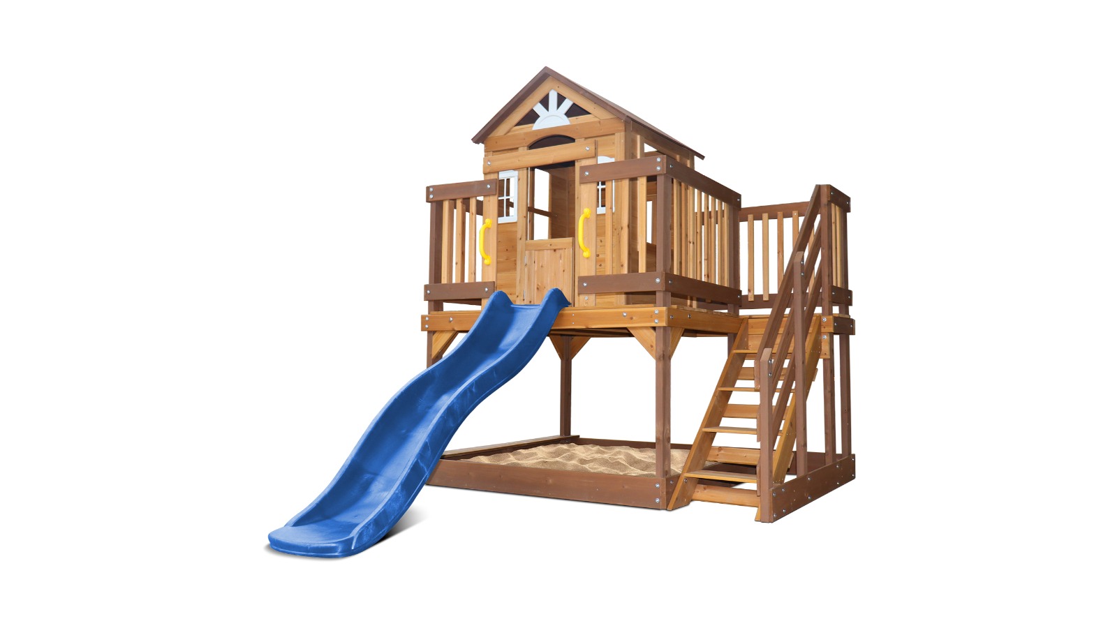 Lifespan Kids 1.8metre Silverton Cubby House with Slide - Blue