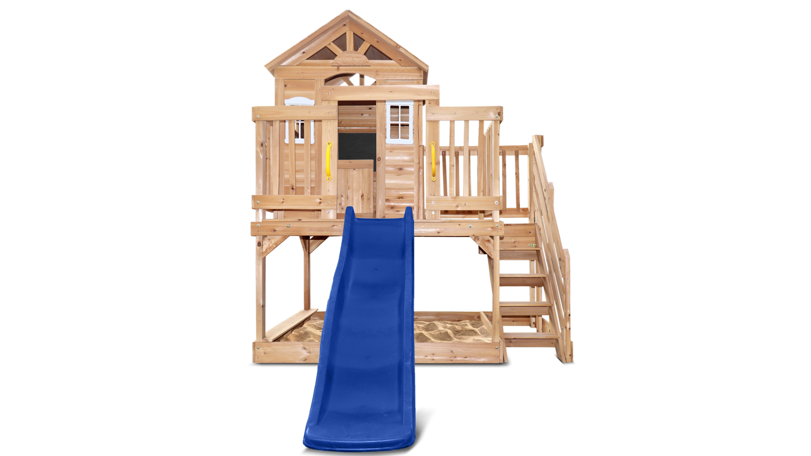 Lifespan Kids Silverton Cubby House with 1.8m Blue Slide
