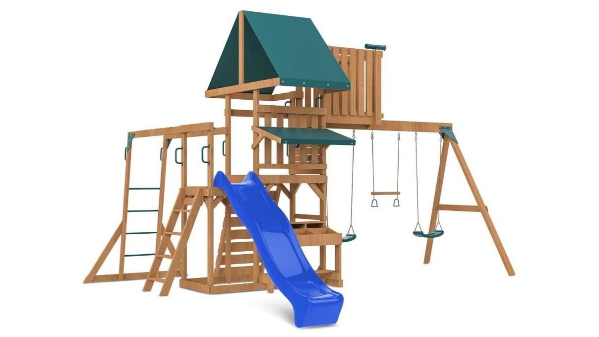 Lifespan Kids Walton Play Centre Set with 2.2metre Slide - Blue