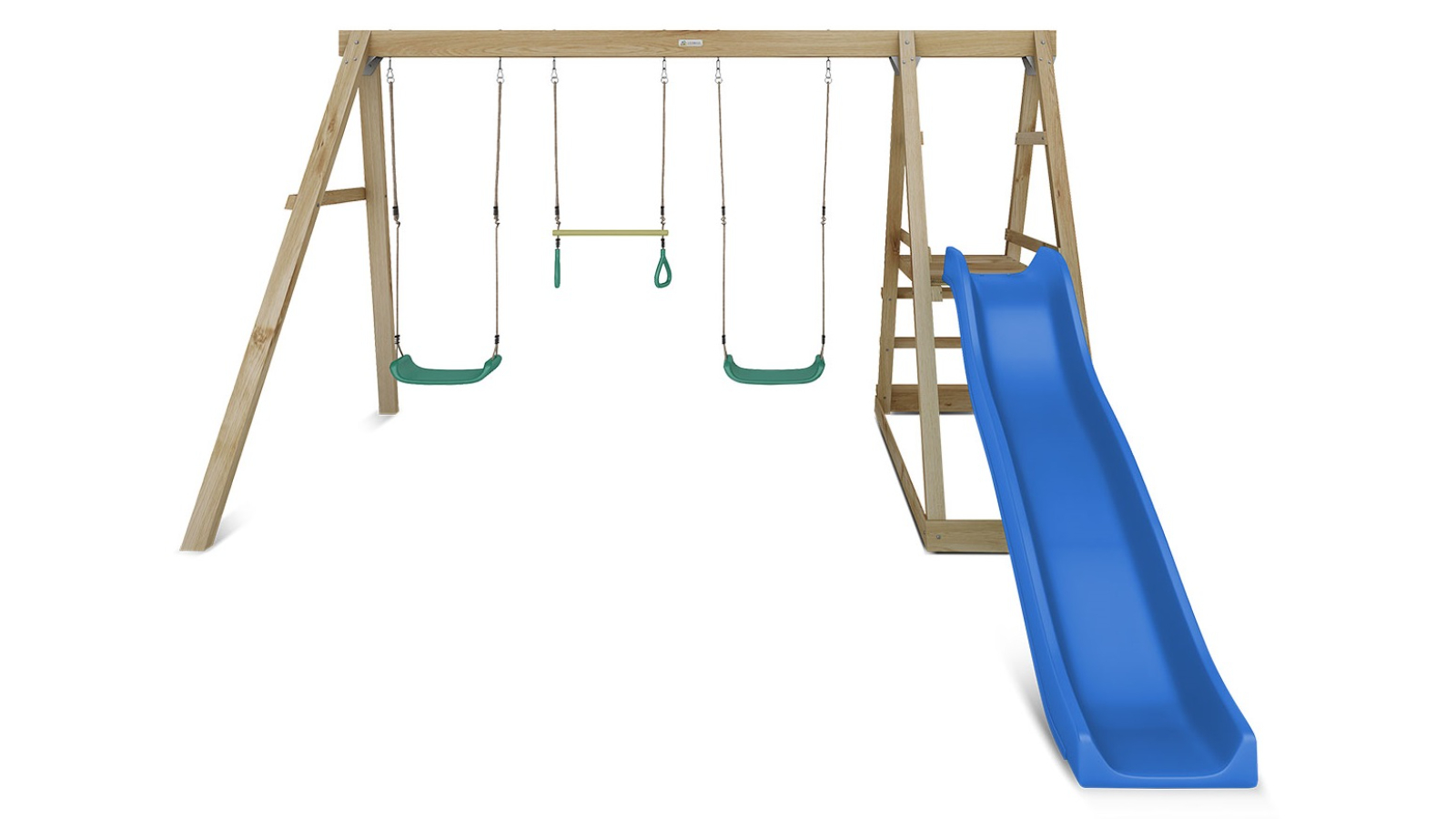 Lifespan Kids 1.8metre Winston Swing Set with Climb and Slide - Blue
