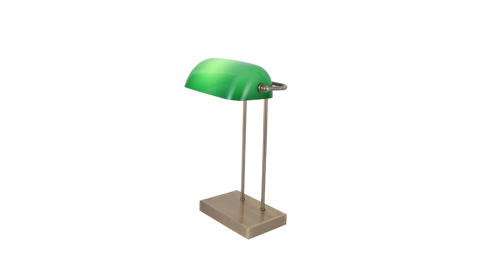 Lexi Lighting Banker Touch Table Lamp With USB Charger Antique