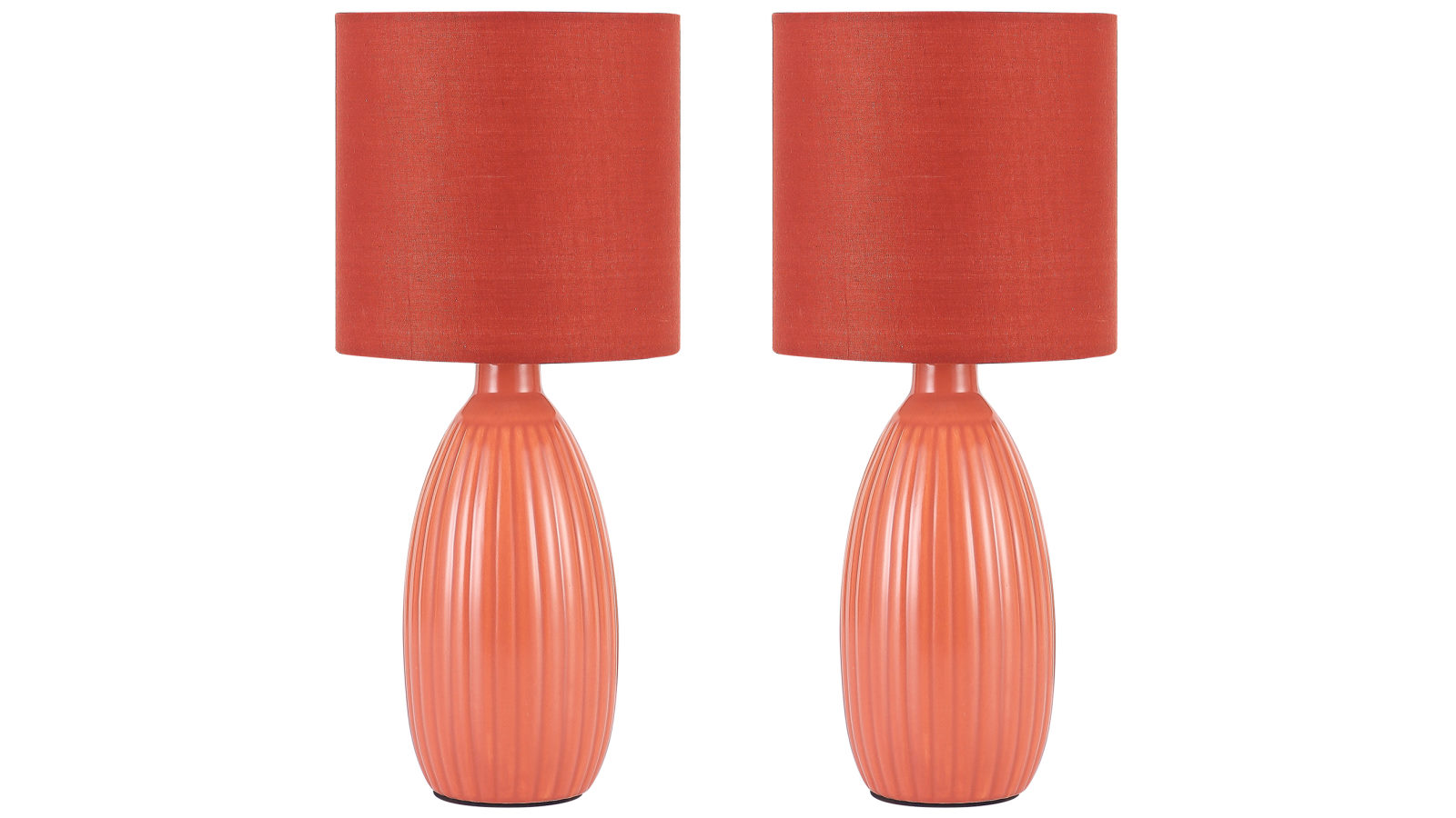 Lexi Lighting	Set of 2 Nora Ceramic Table Lamp - Coral