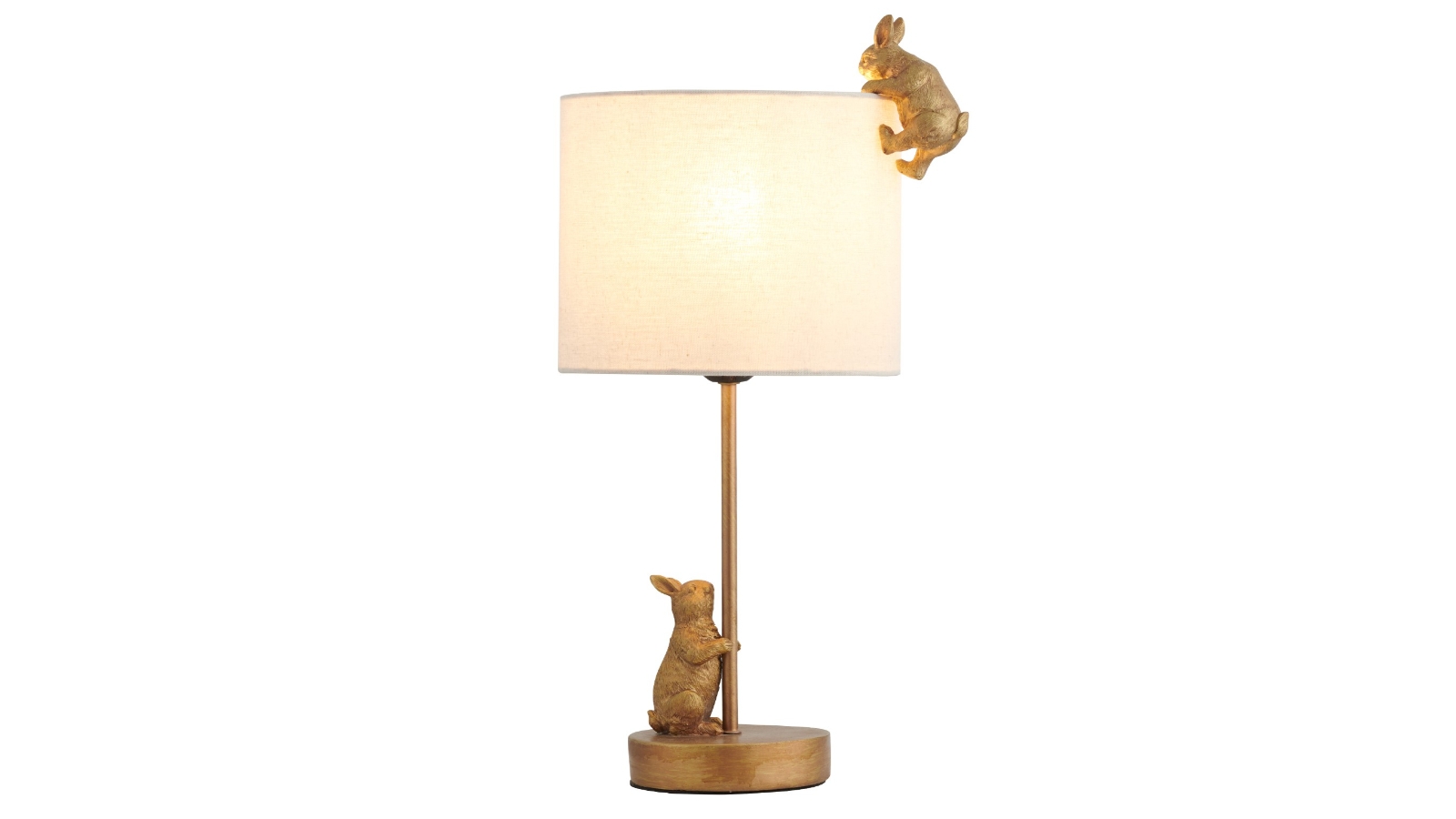Lexi Lighting Two Rabbits Playing Table Lamp