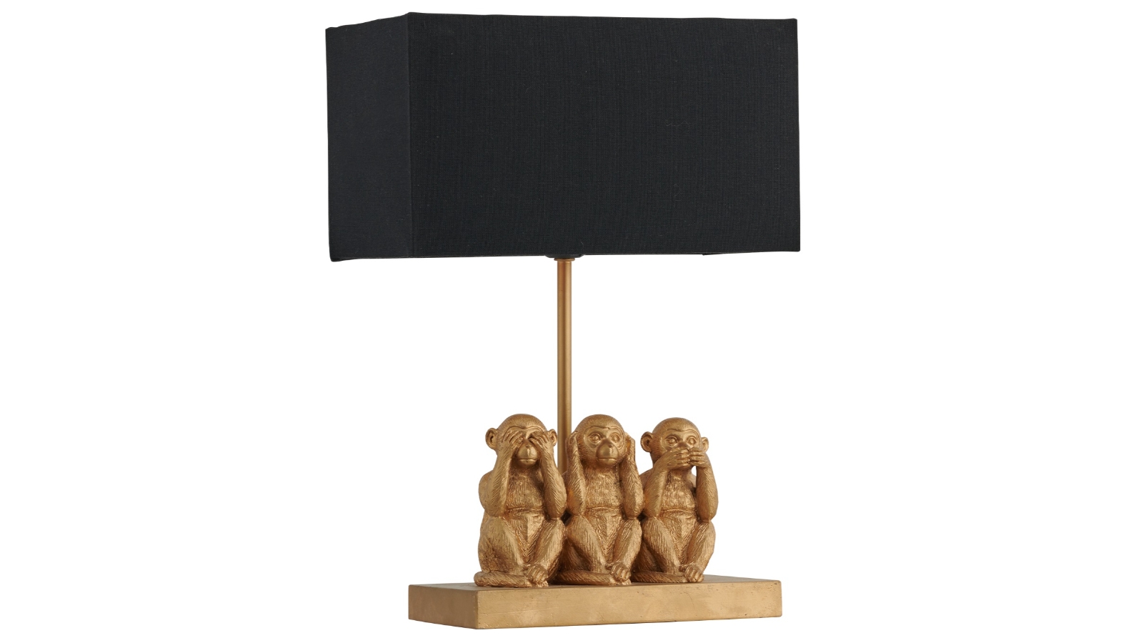 Lexi Lighting Three Wise Monkeys Table Lamp