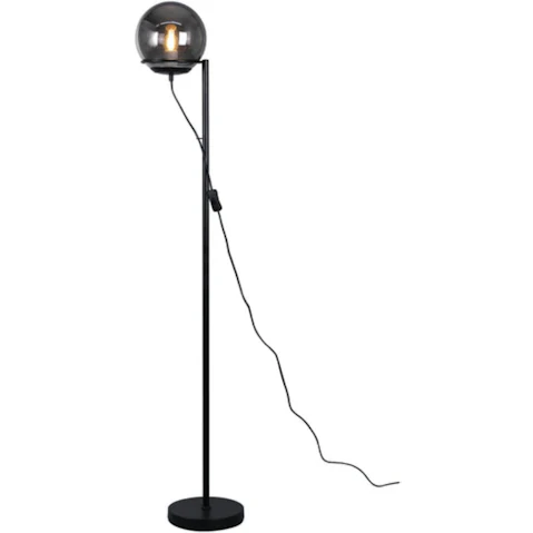 Lexi Lighting Sphera Floor Lamp - Smoky Glass