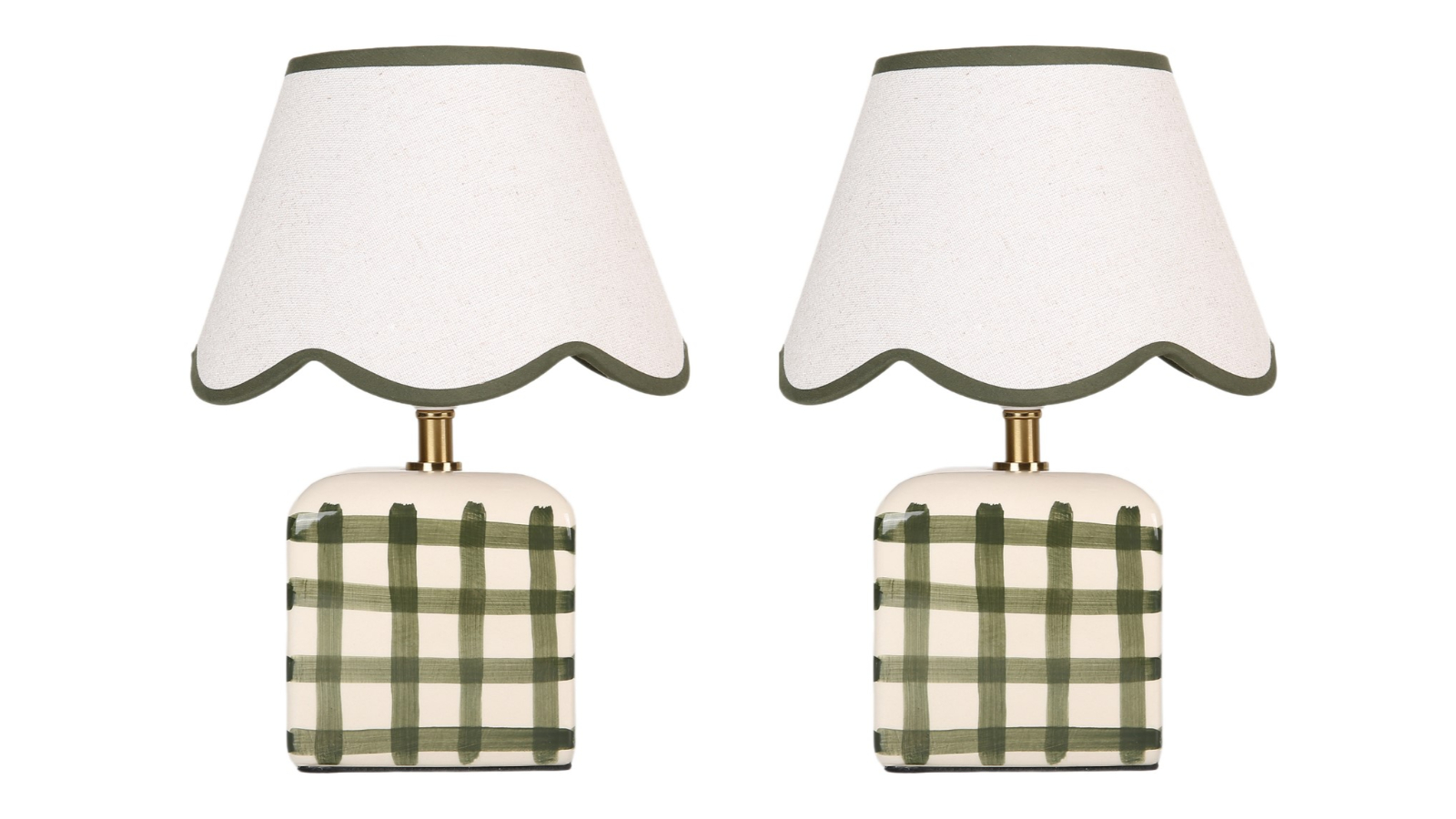 Lexi Lighting Set of 2 Romy Ceramic Table Lamp - Green