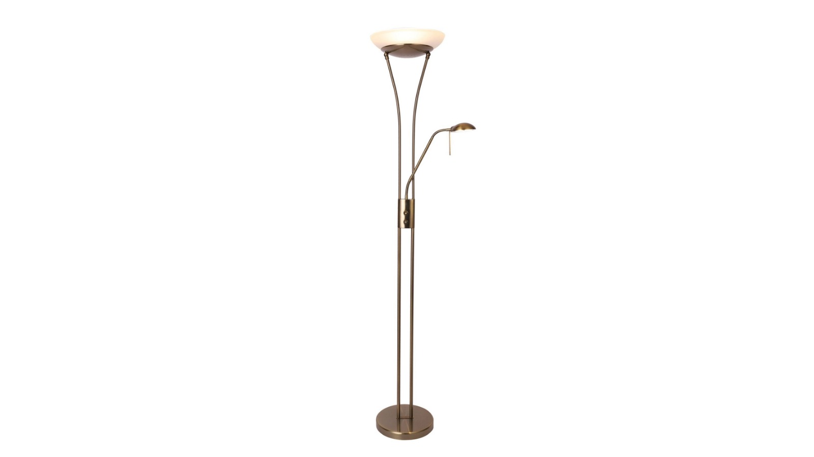 Lexi Lighting Reed LED Mother and Child Floor Lamp - Antique Brass