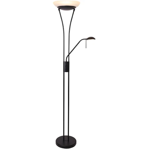 Lexi Lighting Reed LED Mother and Child Floor Lamp - Black
