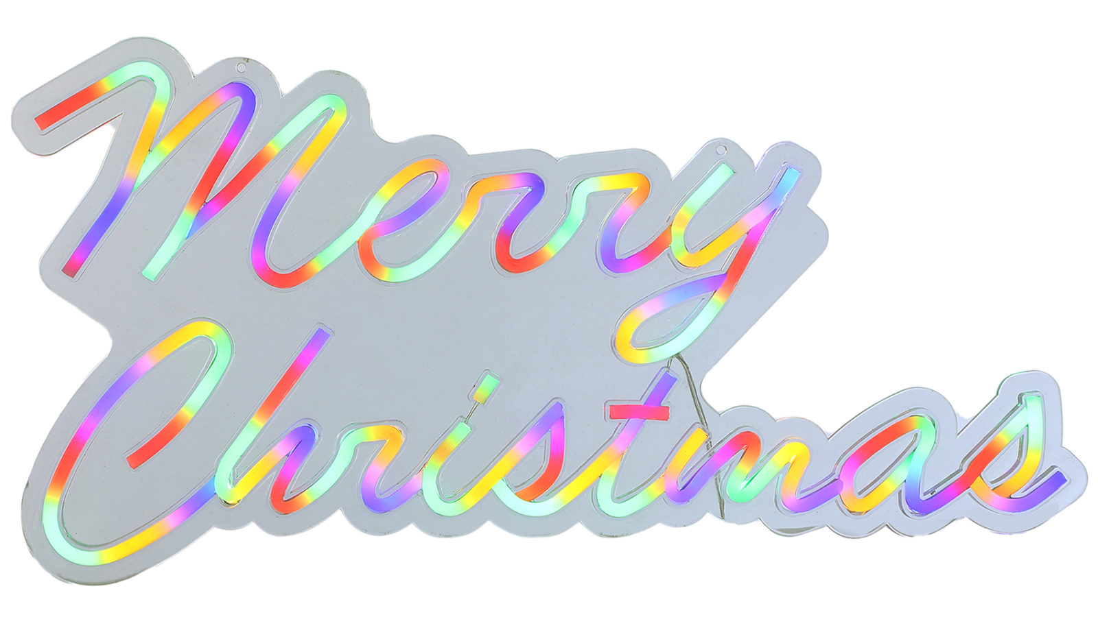 Lexi Lighting 50cm Merry Christmas Neon Sign - Multicolour