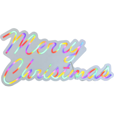 Lexi Lighting 50cm Merry Christmas Neon Sign - Multicolour