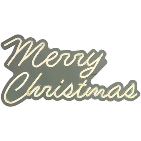 Lexi Lighting 50cm Merry Christmas Neon Sign - Warm White